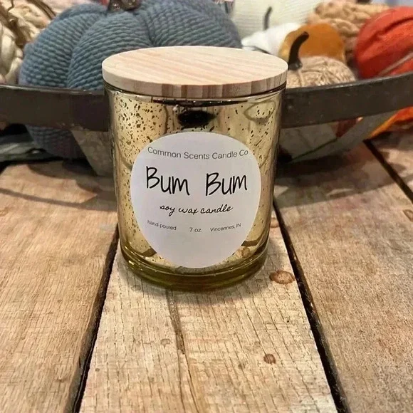 🕯️🕯️Hand Made 7 oz hand poured candle with 100% soy wax & wooden wick - Picture 9 of 14